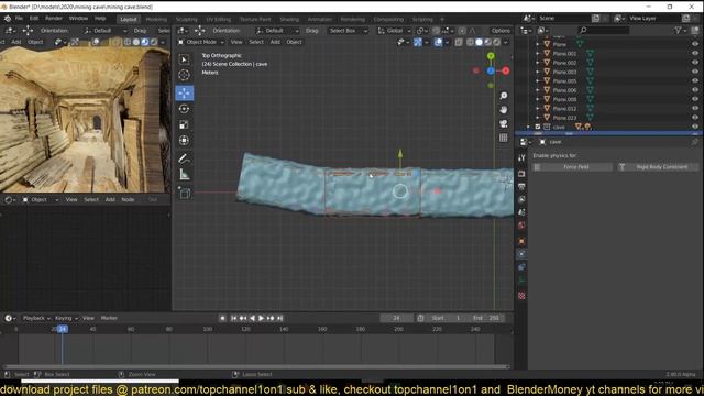 game level design in blender making a cave scene смотреть онлайн
