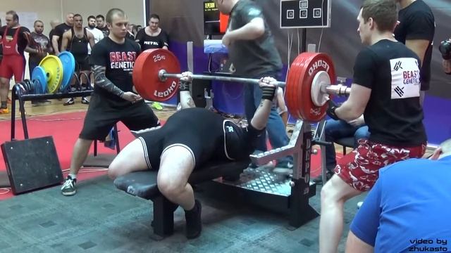 Роман Терехов, жим лежа, 235 EC WPC 2017 смотреть онлайн