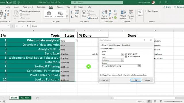 Business Data Analytics with Excel training Batch 2 30th Oct 21 смотреть онлайн