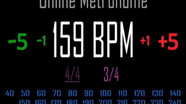 Metronomo Online - Online Metronome - 159 BPM 3/4 смотреть онлайн