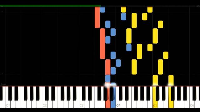 Dorian Toccata and Fugue in D minor - BWV 538 - J.S. Bach - Synthesia HD 60 fps смотреть онлайн