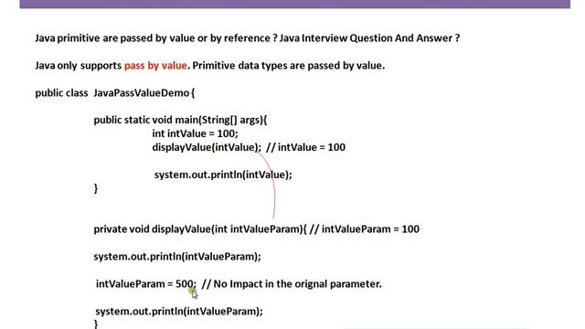 Java primitive are passed by value or by reference смотреть онлайн