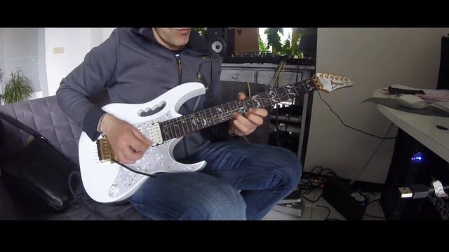 Ibanez jem 7v wh Steve vai signature -testing a new tone.improvisation смотреть онлайн