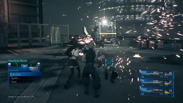 Final Fantasy VII Remake Use Refocus Reno Fight смотреть онлайн