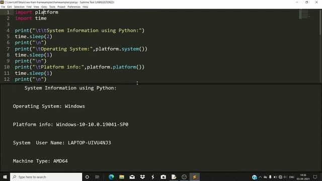 System information using Python.... смотреть онлайн