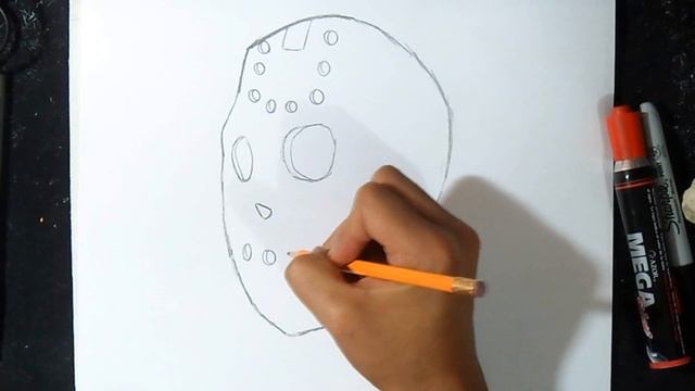 как рисовать Джейсон маска | Граффити смотреть онлайн
