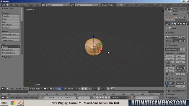 Creating a Basic Textured Model for Gmod 13 Using Blender on Windows 7 смотреть онлайн