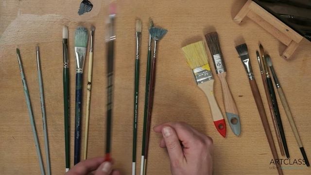 Какие купить кисти? Белка для масла? смотреть онлайн