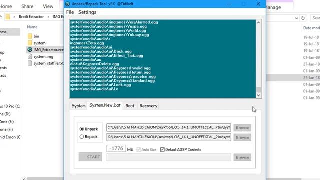 How To Unpack And Repack System.new.dat Using Windows 7, 8 1 Or 10 - Easy And Working Method