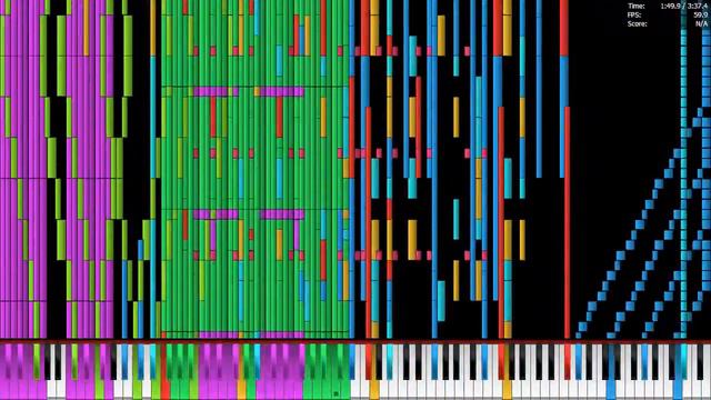 [Black MIDI] Piano From Above - Bad Apple!! 3.5 Million - Windows 10/i7-6700 Run смотреть онлайн