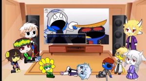 Undertale reacts to If PIBBY CORRUPTION Met ERROR 404 SANS (FnF Animation as UNDERTALE)