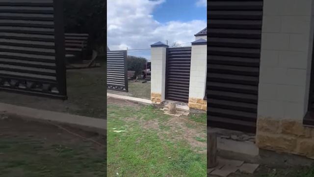 Откатные ворота и забор жалюзи смотреть онлайн