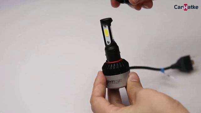 Original NightEye LED Bulb For Headlamp Hi-Low Beam Unboxing - Carhatke.com смотреть онлайн