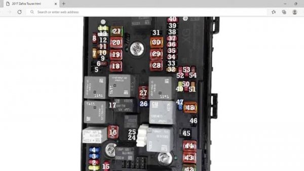 2017 Opel Zafira Tourer Fuse Box Info | Fuses | Location | Diagrams | Layout