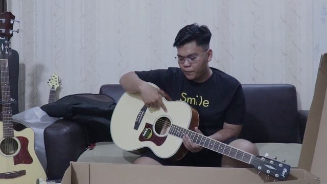 Review & Unboxing Gitar Akustik 2jt'an Cort CJ-MEDX NAT!!!