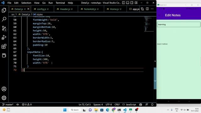 Build A Notes App Using Firebase And React Native & Expo | Part 2 | Project & Tutorial For Beginner смотреть онлайн