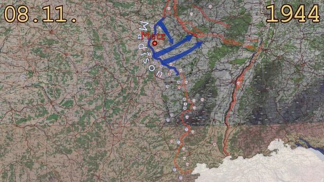 WW2 - Western Front 1944/1945. Real Time Animated Map