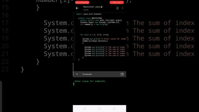 Activity#1 (Advance Java)Getting the sum of the 2 index of an array. смотреть онлайн
