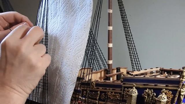 Sovereign of the Seas. Building of the ship model. смотреть онлайн