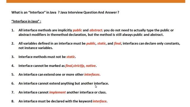 What is an 'Interface' in Java смотреть онлайн