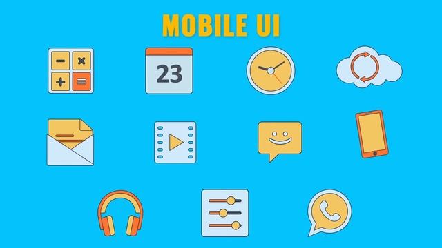 4 Animated Icon Styles Simple, Flat, Colorful and Outline смотреть онлайн
