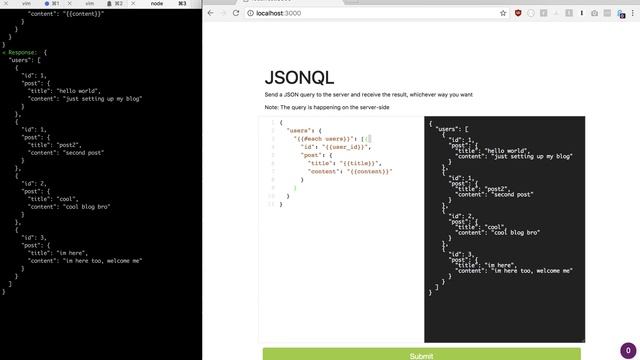 JSONQL смотреть онлайн