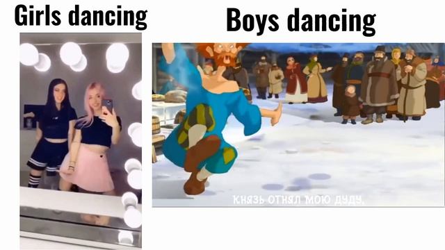 Prince vladimir status Girl dancing vs Boys dancing смотреть онлайн