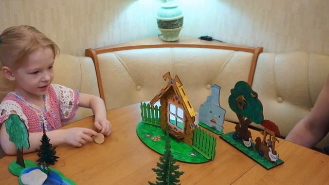 Деревянный кукольный театр. Сказка Колобок. смотреть онлайн