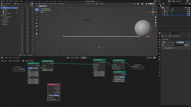 Example of how to use Geometry Proximity node. (Bleder 3.0+) смотреть онлайн