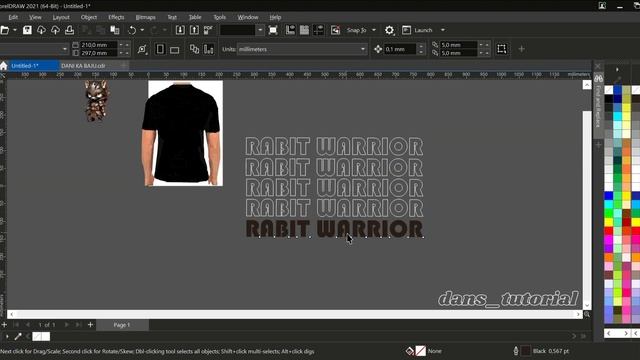cara desain tipografi streetwear untuk kaos/pake Apk coreldraw смотреть онлайн