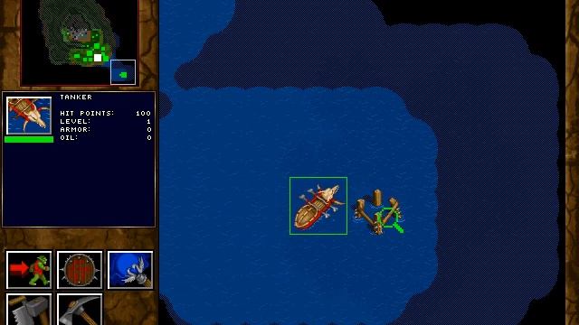 WARCRAFT II: Tides of Darkness - alpha version. Orc campaign gameplay - Mission 1. смотреть онлайн