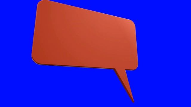 Футаж HD. Оранжевый речевой пузырь, комикс - хромакея смотреть онлайн