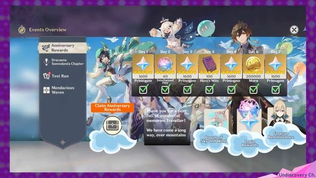 Топовая реальность ивентовая награда на годовщину 28 сентября GENSHIN IMPACT смотреть онлайн