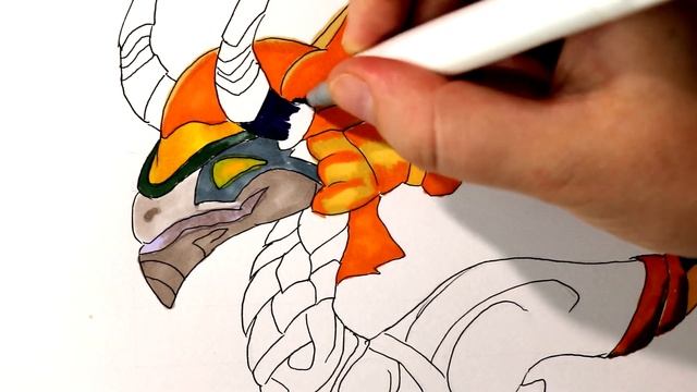 Раскрашивание дракона Локи из игры Легенды Дракономании. (30.01.2019) смотреть онлайн