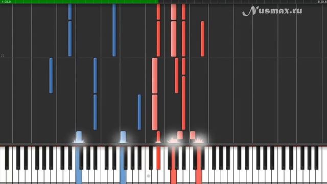 National Anthem of the USSR / Russia (Гимн России) Piano Tutorial (Synthesia + Sheets + MIDI) смотреть онлайн