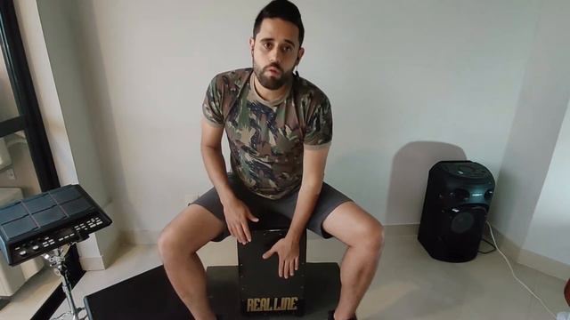 Aula de Percussão | Compasso Quaternário com Cajon (Parte 2) | Aula 05 смотреть онлайн