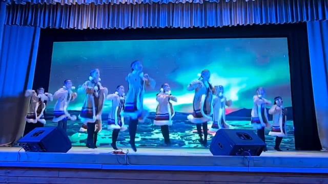 Северный стилизованный танец , средний состав. Детский образцовый танцевальный ансамбль Сааскылаана смотреть онлайн