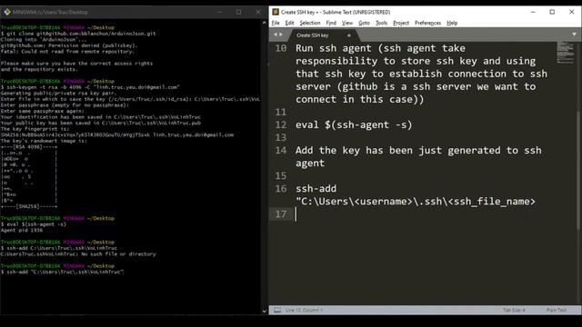 Github: Create SSH on Windows смотреть онлайн