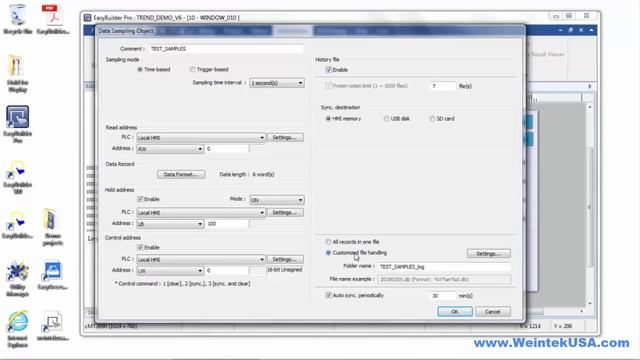 Data Logging & Display (Part: 1/2) Data Sampling Weintek EasyBuilder Pro смотреть онлайн