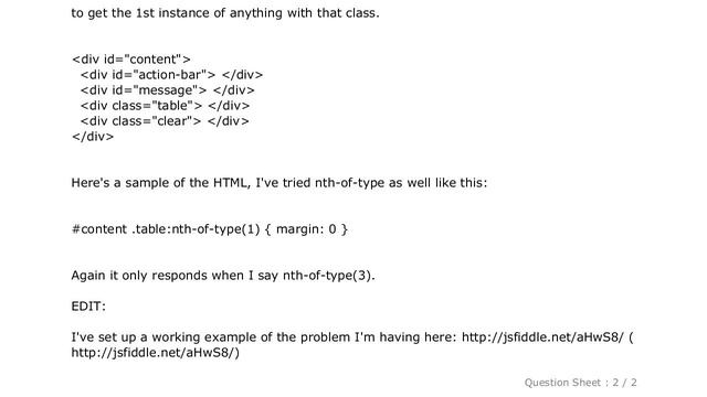 CSS : nth-child doesn't respond to class selector смотреть онлайн
