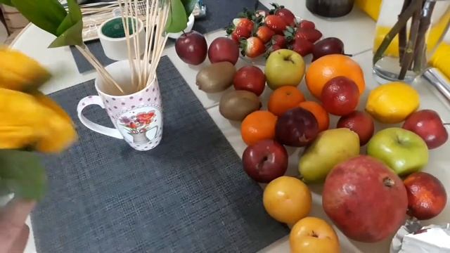 Фруктовый букет своими руками | Как сделать букет из фруктов | Мой первый опыт смотреть онлайн