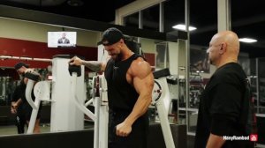 Хани Рэмбод&Крис Бамстед. Тренировка Плеч перед Олимпией (Архив 2022)