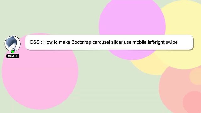 CSS : How to make Bootstrap carousel slider use mobile left/right swipe смотреть онлайн