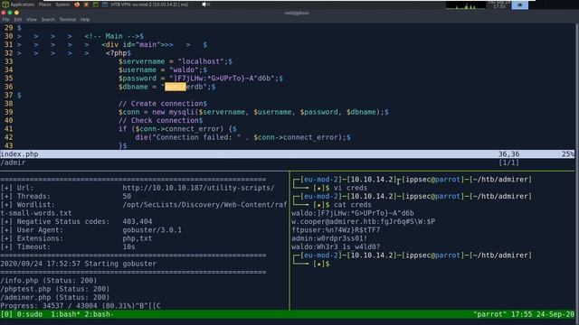 HackTheBox - Admirer смотреть онлайн