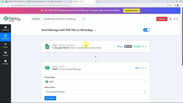 Automatically Send Message with PDF File on WhatsApp (in Hindi) | Google Sheets to WhatsApp смотреть онлайн