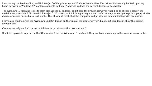 HP LaserJet 5000 driver installation on Windows 10 смотреть онлайн
