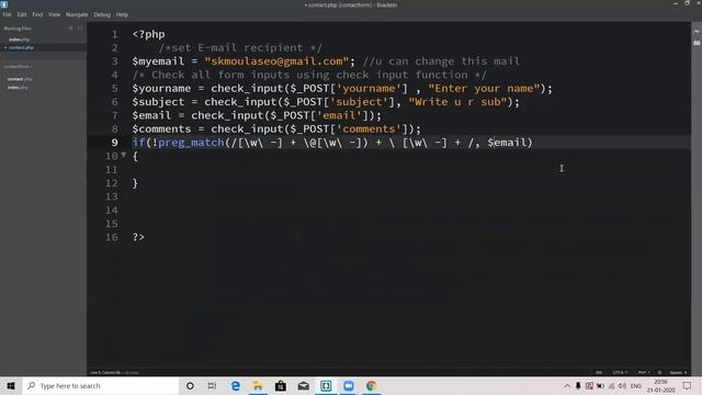 How To Create Php Contact Form | How To Send Mail Using Php | Contact Us Form Php Mail смотреть онлайн