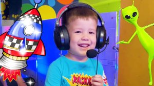 Обучающее видео Брозаврики играют в Детском музее космоса -Развлечения для детей