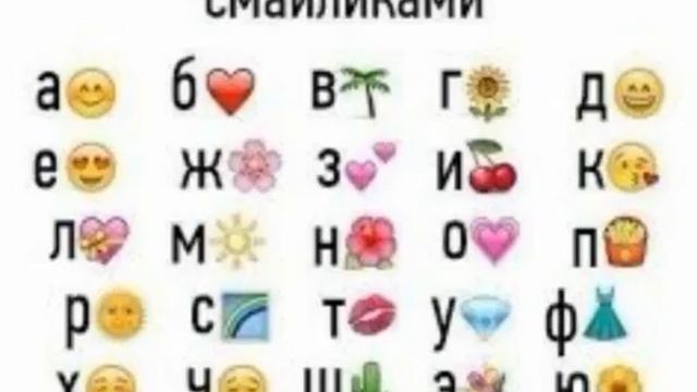 Напиши смайликами своё имя смотреть онлайн