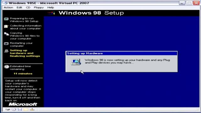 Установка Windows 98SE смотреть онлайн
